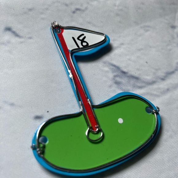 Vintage Golf Theme Refrigerator Magnet's Collectibles Tin Blue Green Bundle - Picture 6 of 14